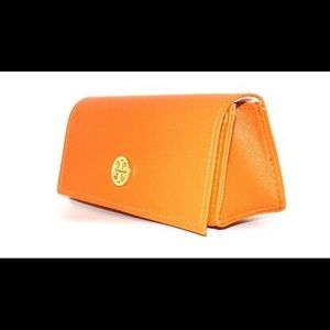 Tory Burch Large Orange Sunglass case
